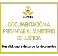 Documentaci�n a presentar al Ministerio de Justicia